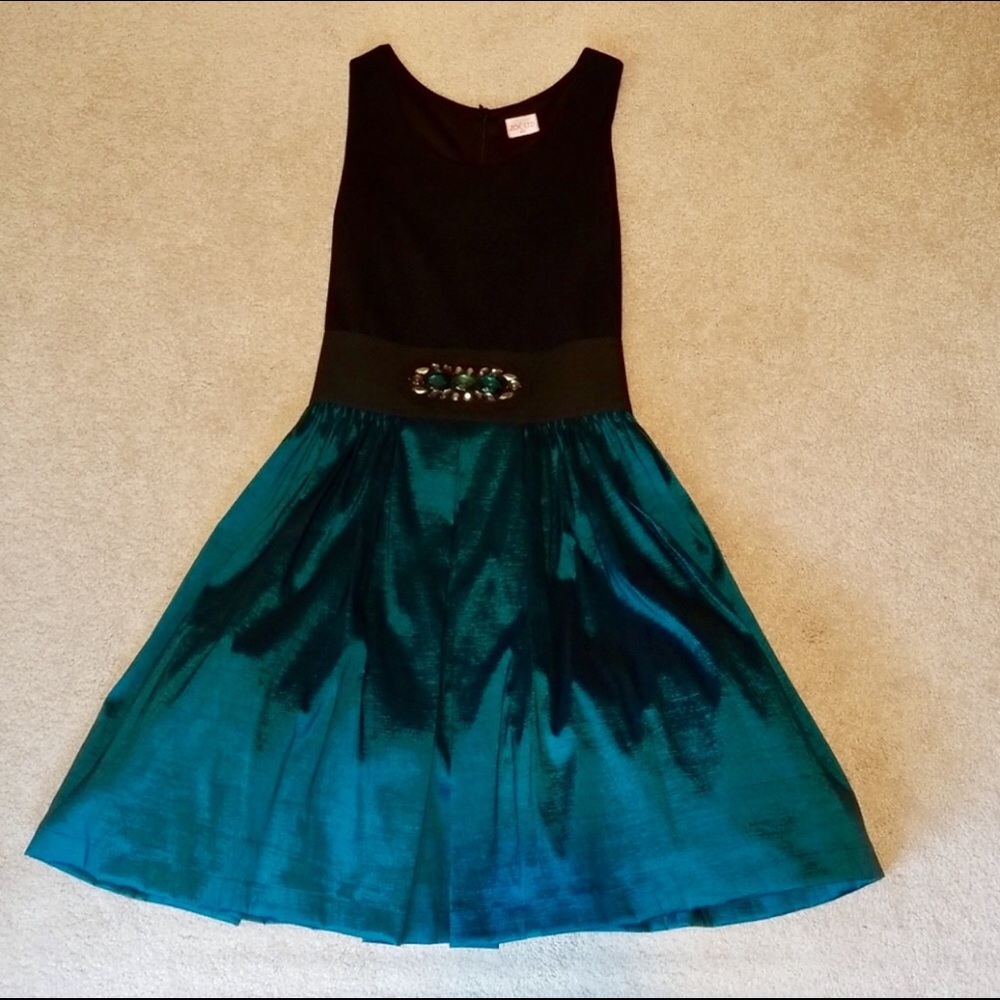 Zoe Ltd green blue girls size 10 dress formal